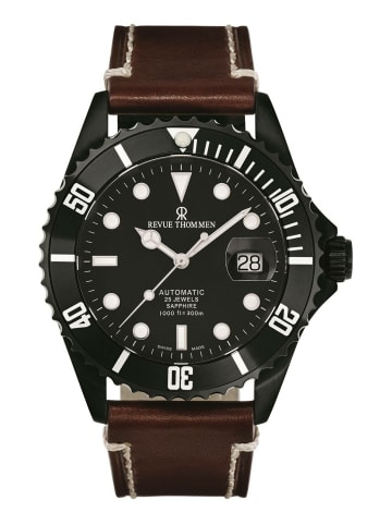 Revue Thommen Analoguhr für Herren in schwarz