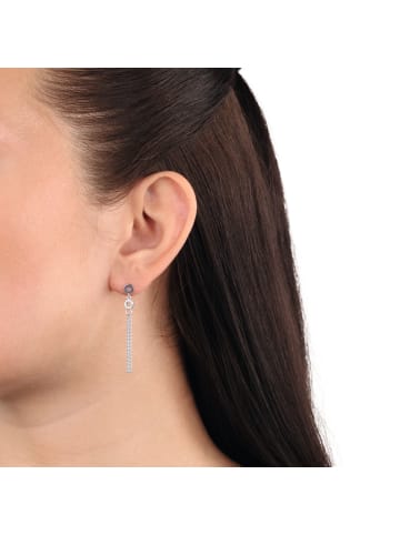 Amor Ohrstecker Silber 925, rhodiniert in Silber