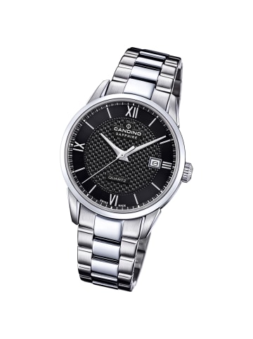 Candino Analog-Armbanduhr Candino Classic silber groß (ca. 40mm)