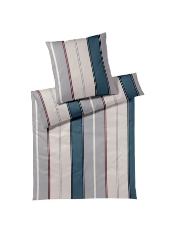 Elegante Bettwäsche Queens in rauchblau
