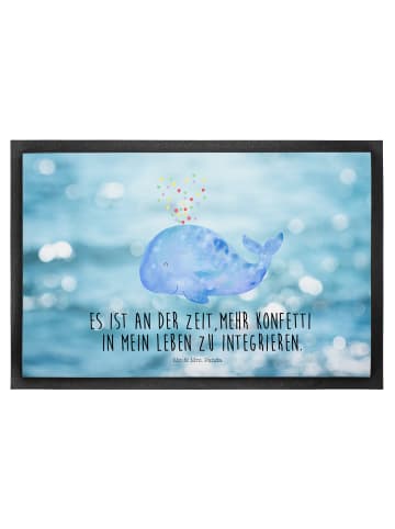 Mr. & Mrs. Panda Matte Wal Konfetti mit Spruch in OZeichenanblue