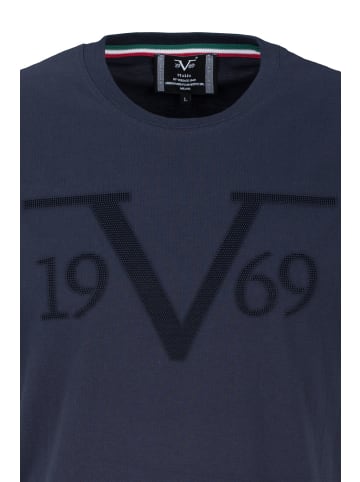 19V69 Italia by Versace Rundhalsshirt Stefano in blau