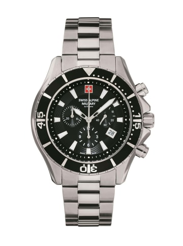 Swiss Alpine Military by Grovana Analoguhr für Herren in silber