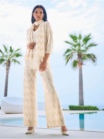 Heine Tunikashirt in champagner-goldfarben-bedruckt