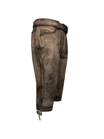 Maddox Country Lederhose Brenner in braun