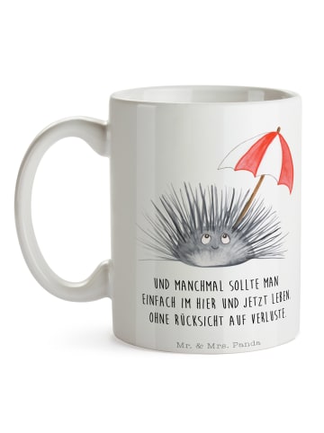 Mr. & Mrs. Panda Teetasse Seeigel mit Spruch in Weiß