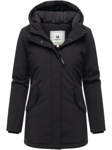 ragwear Softshellmantel Navanuti in Black