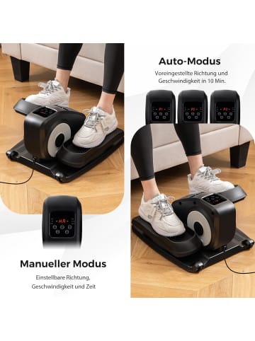 COSTWAY Ellipsentrainer unter den Schreibtisch in Schwarz