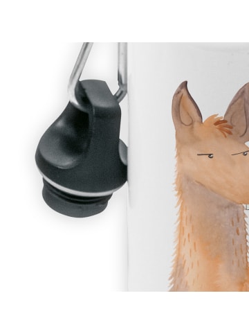 Mr. & Mrs. Panda Wasserflasche Lamakopf Genervt ohne Spruch in Weiß