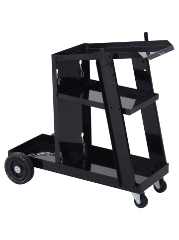 DURHAND Schweißwagen-71L x 39B x 70Hcm-Schwarz