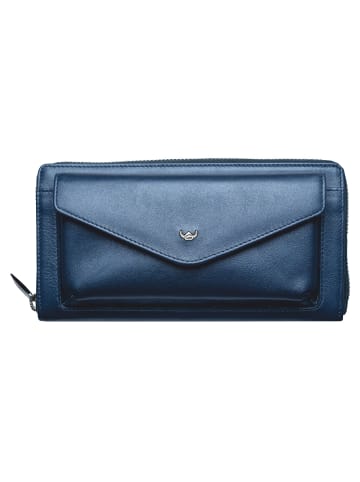 Golden Head Valencia Geldbörse RFID Schutz Leder 20 cm saphir