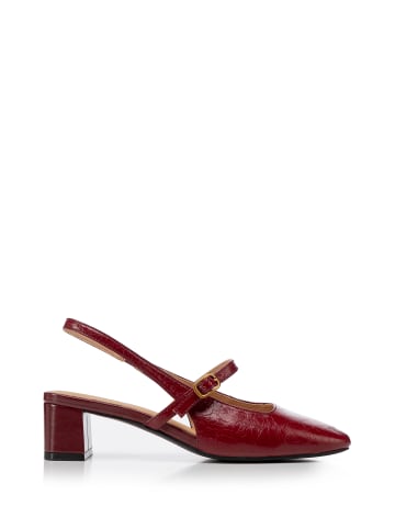 Wittchen Damenschuhe Mary Jane Pumps Mit Niedrigem Blockabsatz in Red