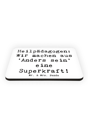 Mr. & Mrs. Panda Kühlschrankmagnet Spruch Heilpädagogin Superkra... in Weiß