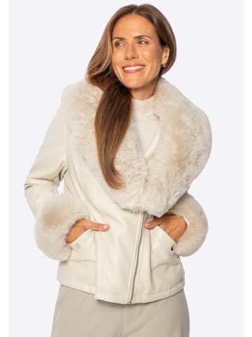 Wittchen Damen-Kunstlederjacke in Beige