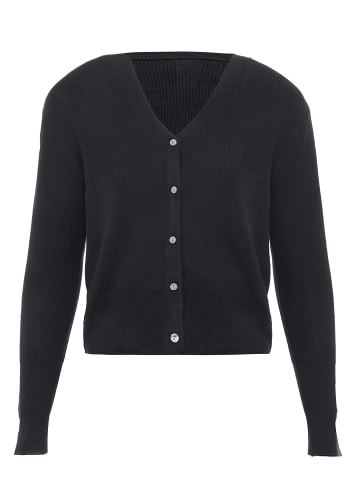 leo basics Strickjacke in Schwarz