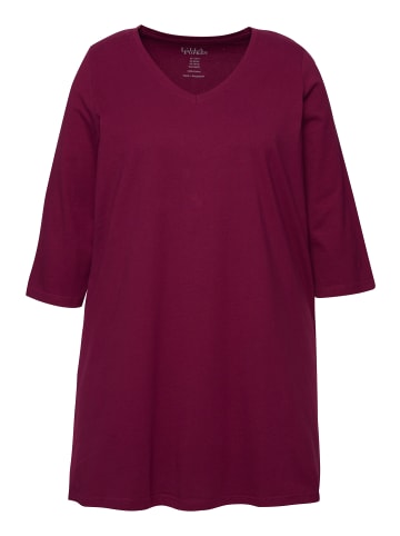 Ulla Popken Longshirt in dunkle beere