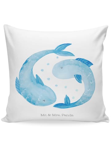 Mr. & Mrs. Panda sofa kissen Sternzeichen Fische ohne Spruch in Weiß