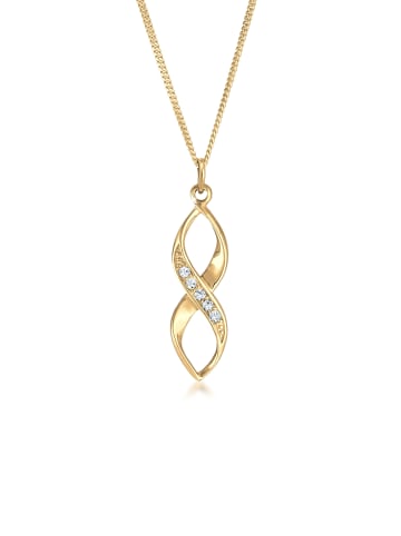 Elli Halskette 925 Sterling Silber Infinity in Gold