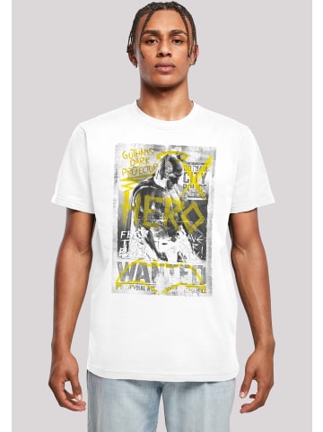 F4NT4STIC T-Shirt DC Comics Batman vs Superman Wanted Poster in weiß