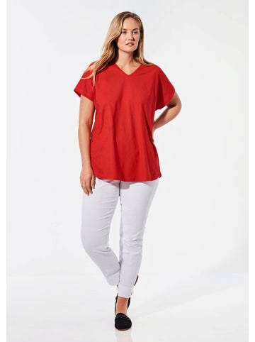 GOLDNER Shirt mit V-Ausschnitt Shirt mit V-Ausschnitt in rot