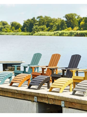Beliani 2-tlg Gartenstuhl ADIRONDACK in Braun