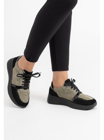 VITAFORM Samtziegenleder Sneaker in kaktus