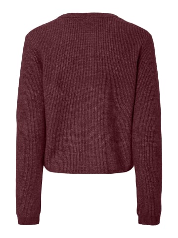 Pieces Strickjacke in Tawny Port