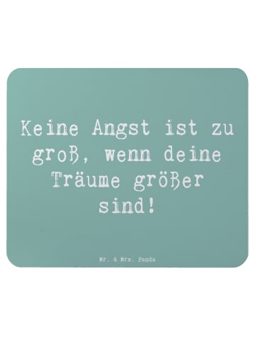 Mr. & Mrs. Panda Mouse Pad Spruch Angst überwinden mit Spruch in Meeresbrise