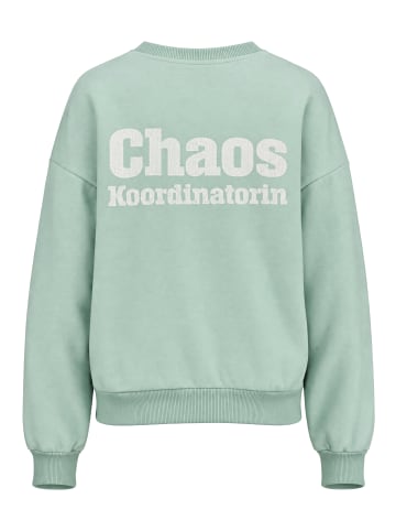 alife and kickin Rundhalspullover ElsaAK P in Kaoskoordinatorin - fresh mint