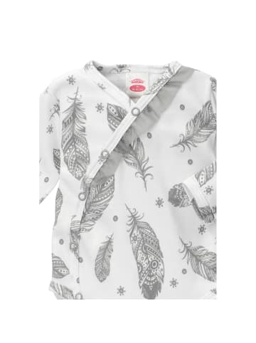 Makoma Langarmbody Federn in weiss