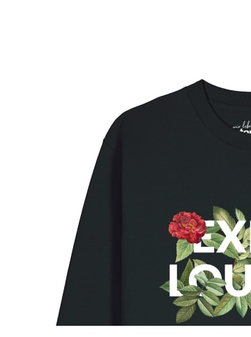 wat? Apparel Sweatshirt Exist Loudly in Schwarz