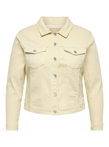 ONLY Carmakoma Jeansjacke in Ecru