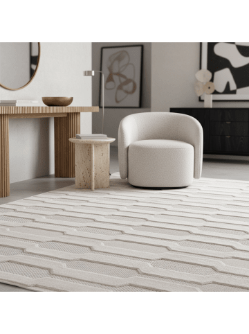 KADIMA DESIGN Teppich In-/Outdoor Kurzflor Struktur-Design Polypropylen Küche