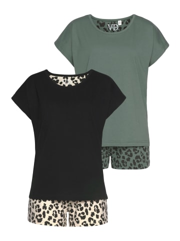 Vivance Active Shorty in ecru-schwarz-gemustert schwarz-gemustert