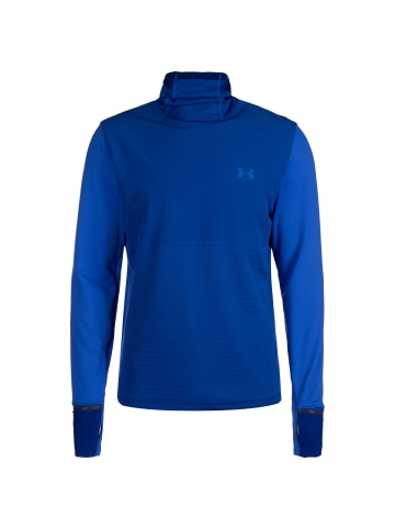 Under Armour Longsleeve Qualifier Cold in blau / silber