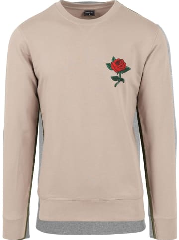 Mister Tee Pullover "Rose Crewneck" in Beige