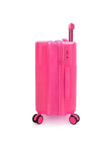 Heys HiLite 4 Rollen Kabinentrolley S 52.5 cm mit Dehnfalte flamingo pink