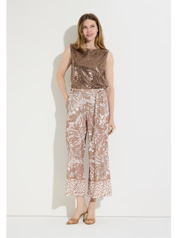 More & More glitzerndes Top, Pailletten in brown