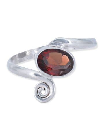 mantraroma 925er Silber - Ringe mit Granat facettiert