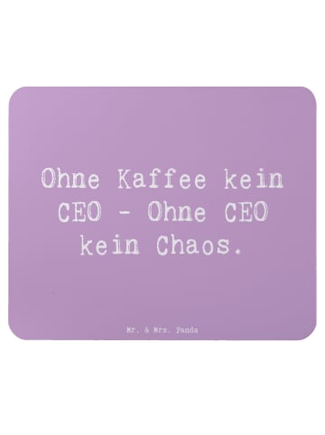 Mr. & Mrs. Panda Mousepad Spruch ZeichenO ohne Chaos mit Spruch in Lavendeltraum