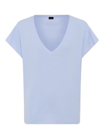 Laura Scott Kurzarmpullover in blau