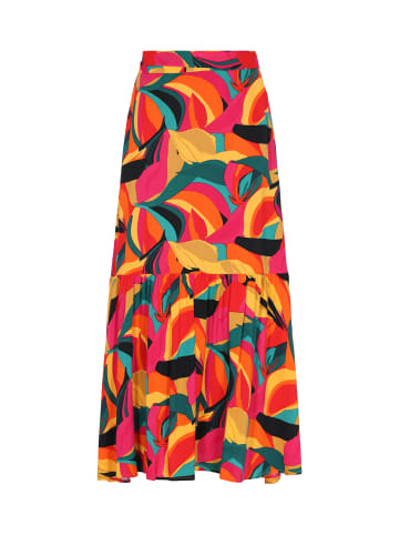 IZIA Women Skirt in yellow multicolor