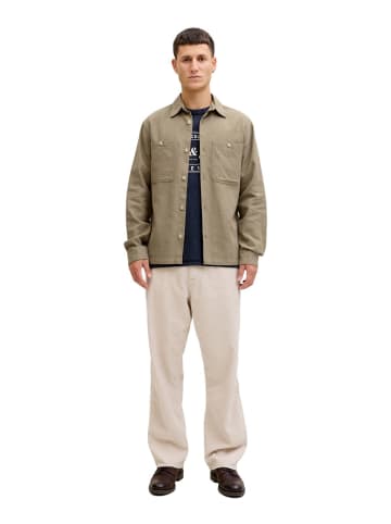Jack & Jones Hemd JPRBLURAYLE LINEN BL. SOLID LS in Braun