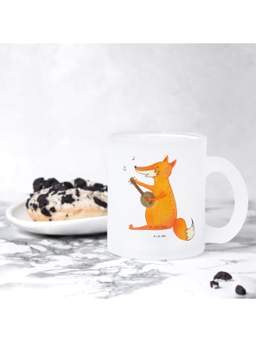 Mr. & Mrs. Panda Teetasse Fuchs Gitarre ohne Spruch in Transparent