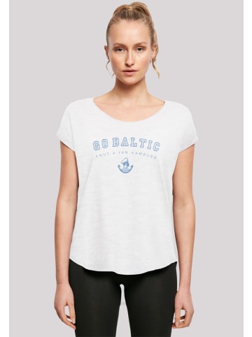F4NT4STIC Long Cut T-Shirt Go Baltic Ostsee Knut & Jan Hamburg in weiß