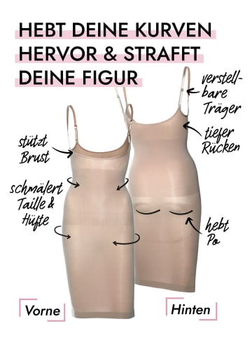 Skin Wrap Shapewear Torsettekleid in Haut