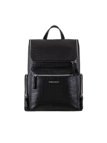 Carlo Dali Rucksack KARSON 33 cm x 45 cm x 13 cm in Schwarz