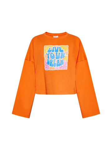 IZIA Damen Sweatshirt in Orange