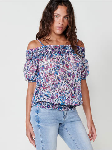 KOROSHI LangÃ¤rmelige blusen. in blau