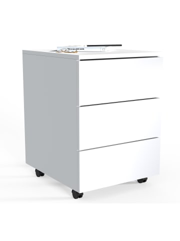 VCM  Rollcontainer Beistellcontainer Dalosa 45 cm in Weiß